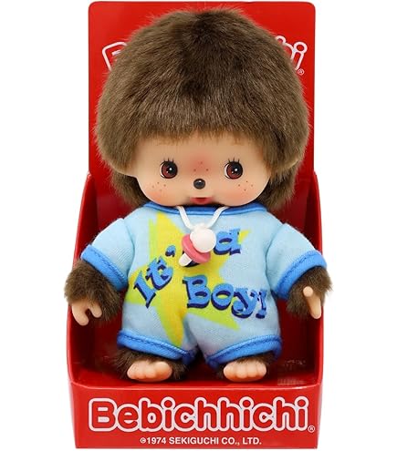 Sekiguchi Monchhichi Boy Street Fashion Plush Doll - Blue : Amazon